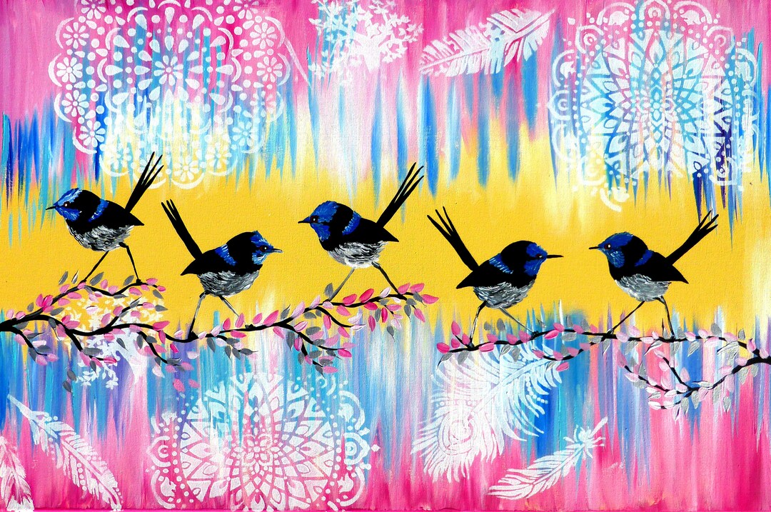 Pink Painting Pink Paintings Paintings on Canvas Paintings Etsy