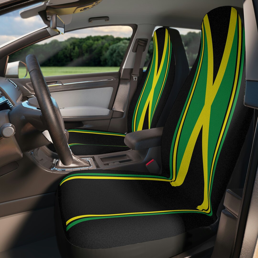 Jamaica Flag, Car Seat Covers, the Perfect Jamaican, Car Accessory Etsy
