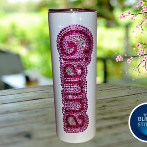 Personalized Tumbler, Customized Tumbler, Rhinestone Tumbler, Custom Tumbler, Bling Cup, Diamond Drinking Cup, Wedding Gifts, Birthday Gifts
