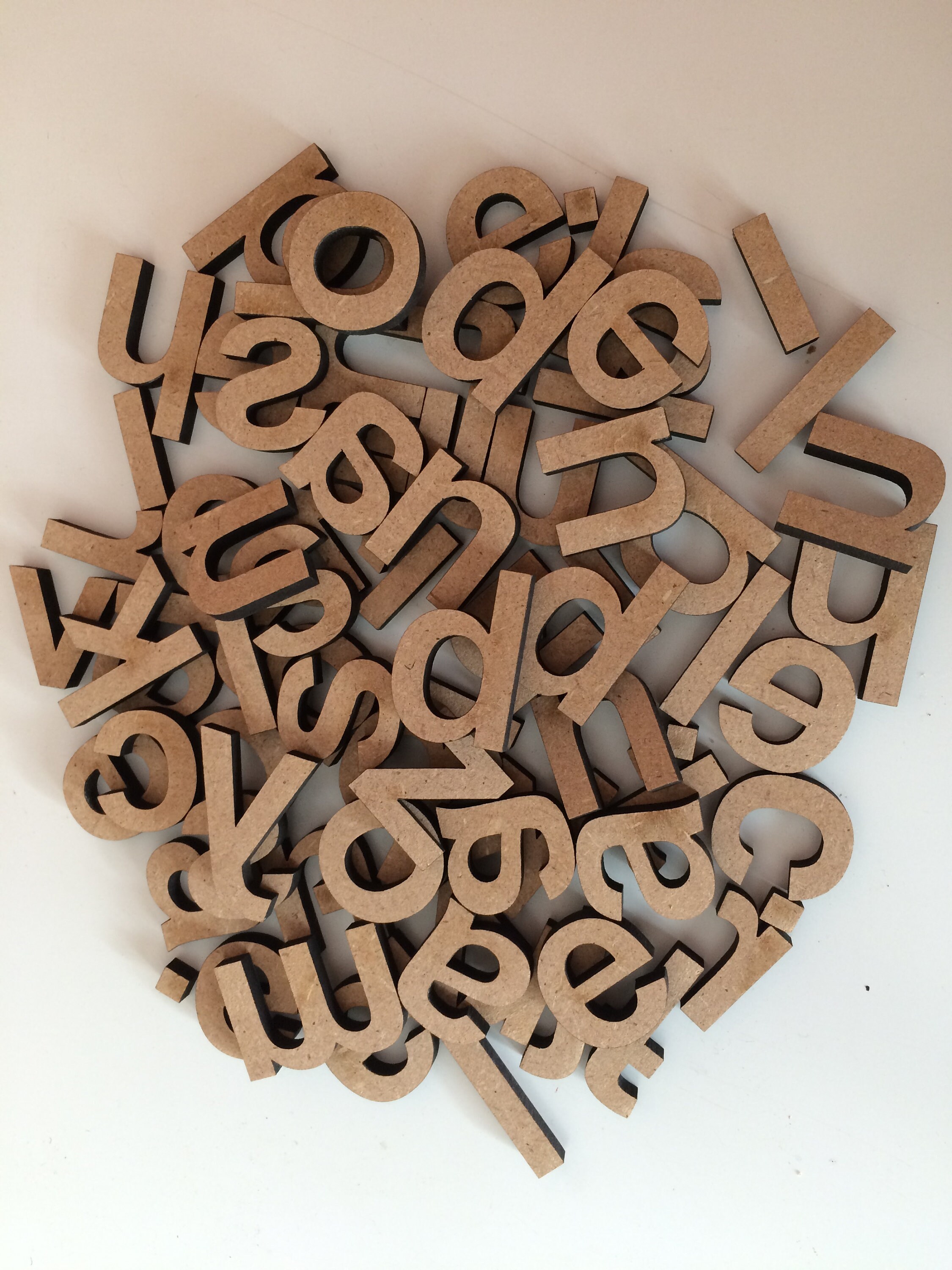 Set of 100 Lowercase Wooden Letters. Small Letters to Paint Etsy