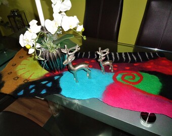 felt runners, table runners, placemats, placemats made of felt, runners, table decoration, felt blanket, felt blanket, table runners,