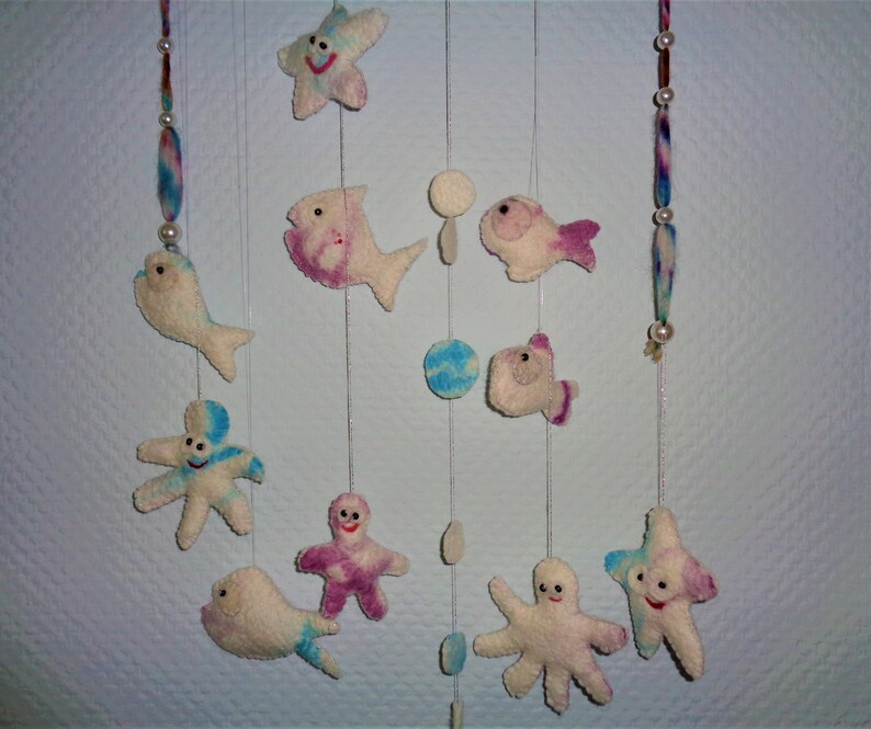 Mobile Fish Hanging Decoration Baby Mobile Wall Decor Etsy