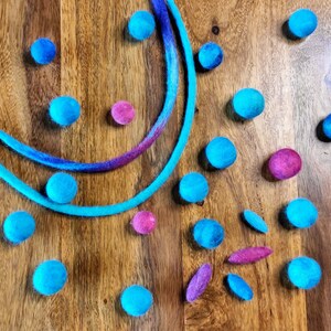 4 Video courses felting for beginners, wet felting jewelry elements tutorialfelted balls and ropes, lesson 1,video tutorials,step by step zdjęcie 2