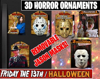 3D Horror Ornaments - New Magnet Feature - Sprite Characters - Holiday - Your Personal Collection