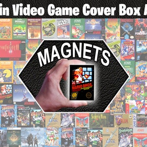 Video Game Cover Box Art Magnets - Ornaments - Custom Made - Any Game - Fridge Magnets - Handmade