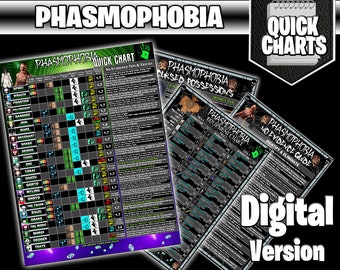 Phasmophobia Guides and Quick Charts - Digital Version - Your Personal Collection