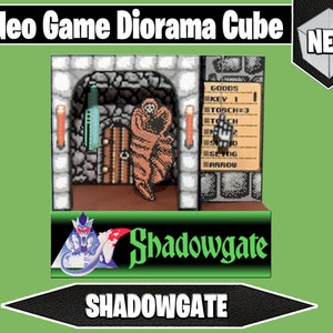 Shadowgate NES 3D Diorama Cube - Wraith Room - Custom Made - Handmade