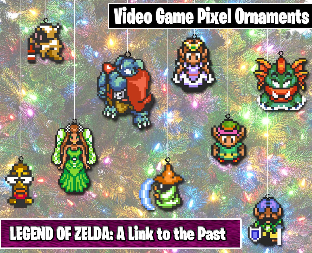 Link And Zelda! Minish Cap! Perler Beads! GBA! Retro! Legend of Zelda! Pixel!