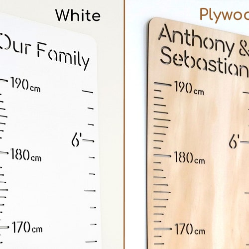Personalised Growth Chart Safari Wooden Height Chart 190cm Etsy