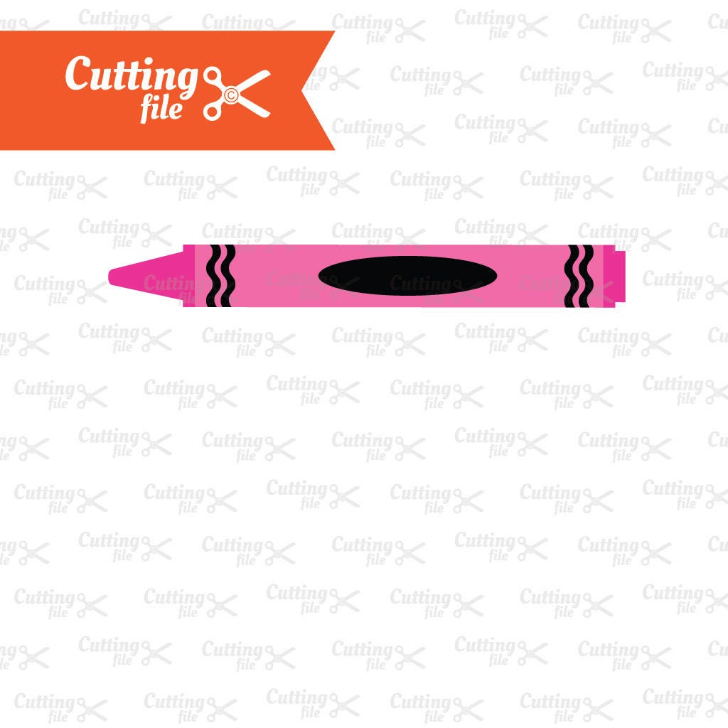 Download Crayon SVG DXF EPS Png Cutting File School svg Teacher | Etsy