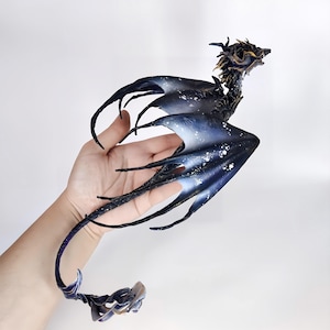 Drachen Skulptur Figur Statuette. Original Sterndrache Vyvern Figur handgefertigt. OOAK Skulptur. Geflügelte Kreatur. Kunst Fantasie