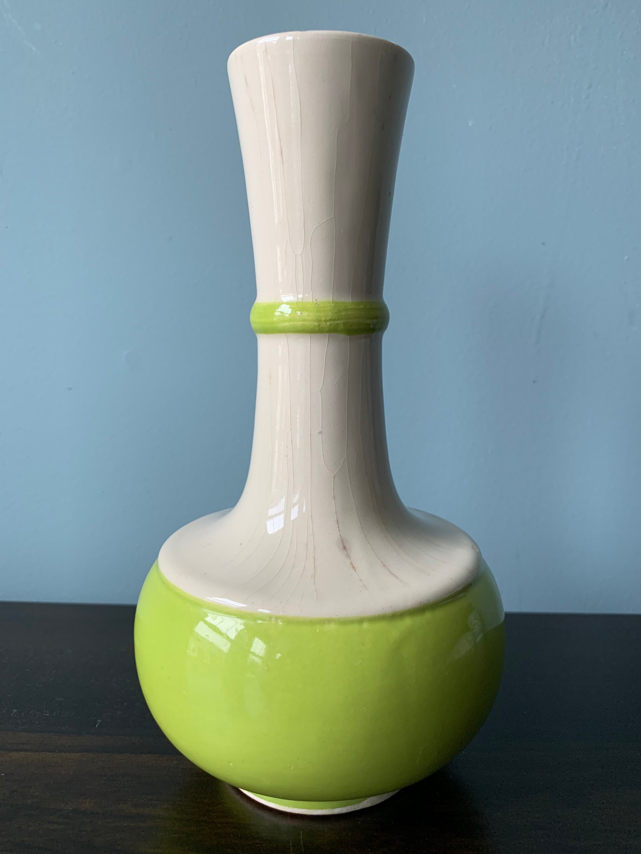 Royal Haeger Pottery Bud Vase Wide Stripe Color Block Etsy