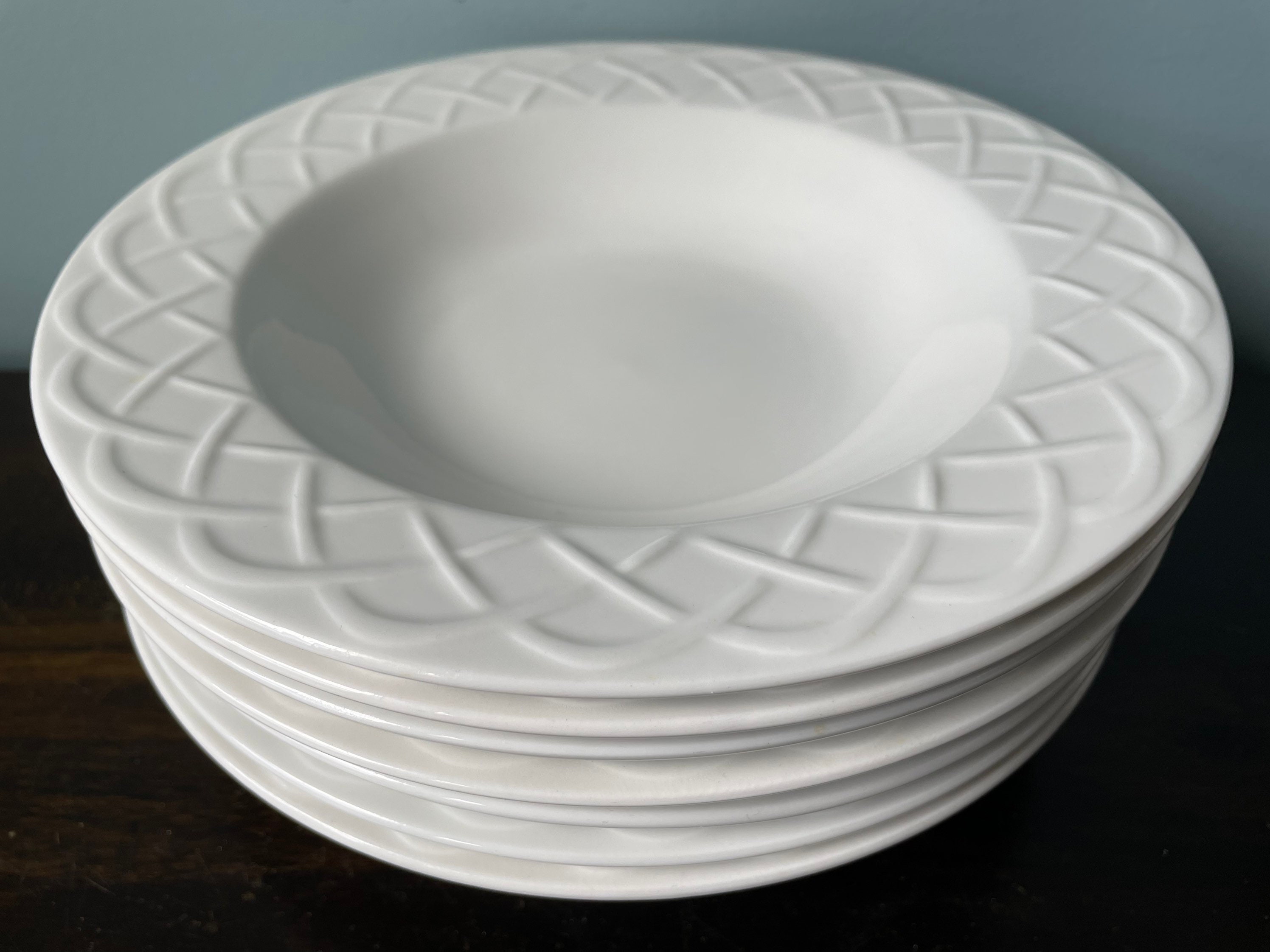 Picnic by Oneida Soup Bowl Large Rim Soup Bowl Salad Bowl Etsy