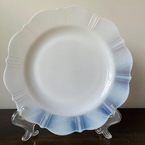 Vintage Macbeth Evans Monax American Sweetheart Plate Luncheon Plate 9&quot; Opaline White Translucent