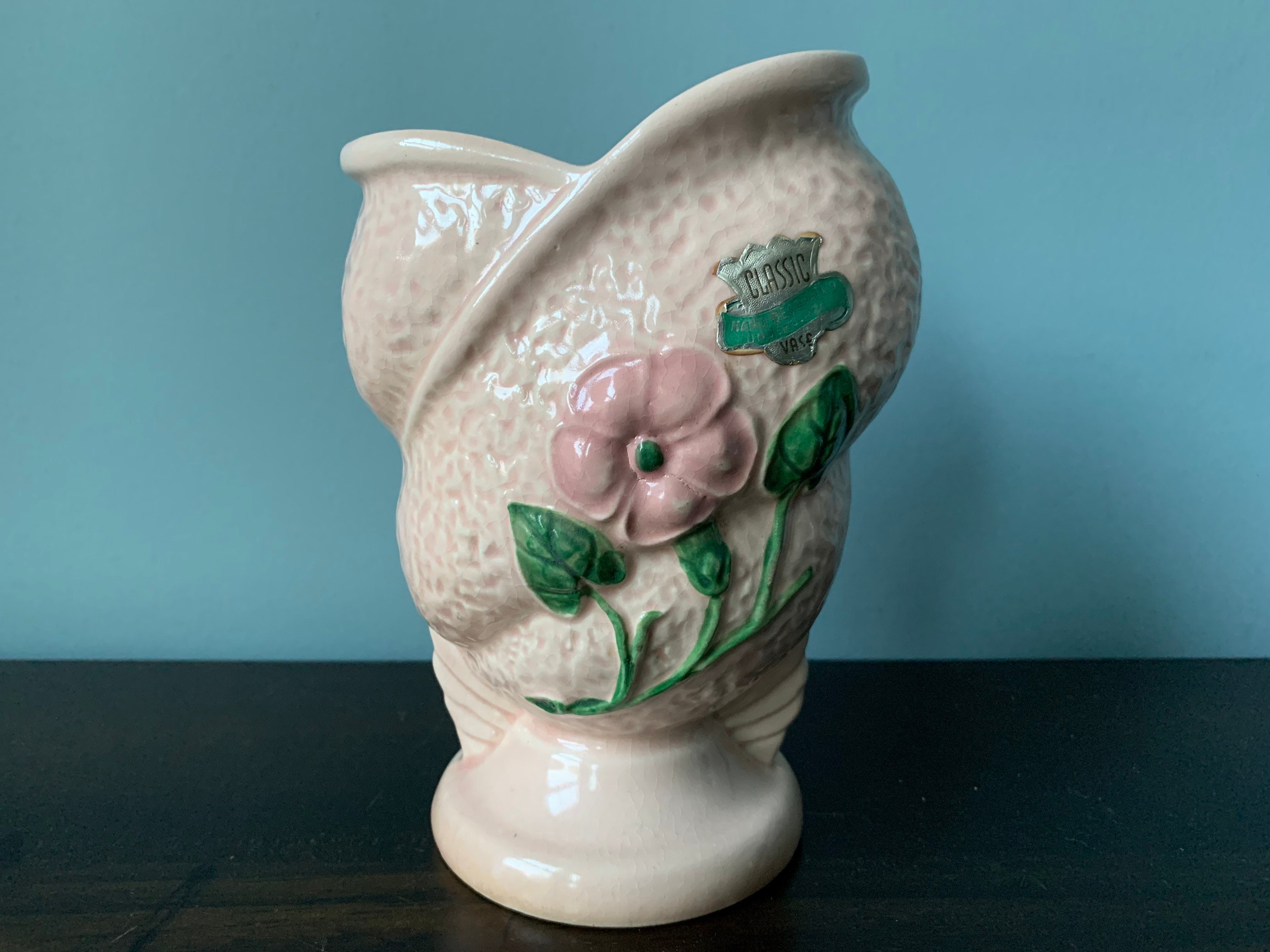 Vases Home Décor Flower Vase Pale Pink Shabby Chic Floral Design Tulip ...