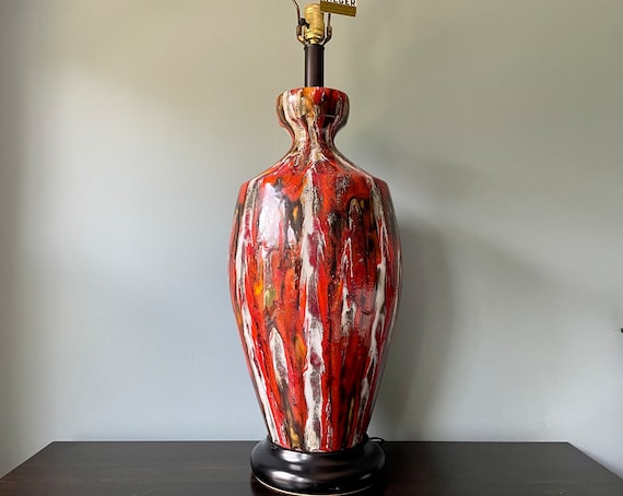 Vintage drip glaze lamp online