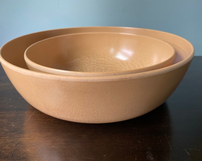 Vintage Ellingers Agatized Wood Bowl Serving Bowl Salad Bowl Vegetable