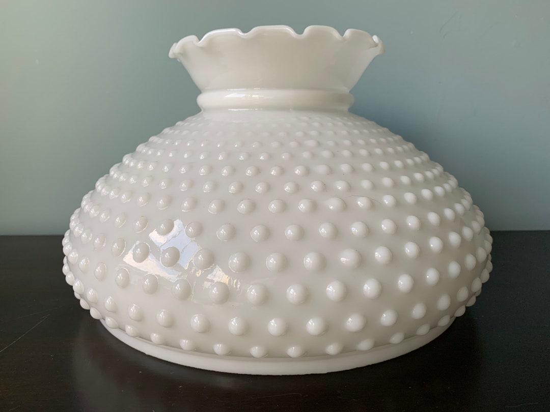 Hobnail Milk Glass Lamp Shade