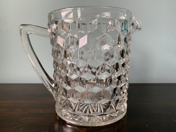 Fostoria American Clear Half Gallon Straight Side Pitcher No Ice