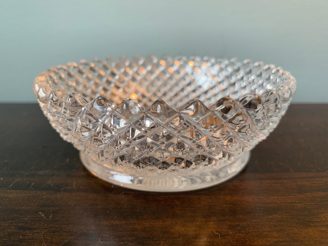 Creative Co-Op Round Glass Hobnail Serving Bowl - 12 Inch Diameter, Clear, Elegant For Salads & Desserts - View #9