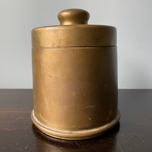 Vintage Brass Cigar Humidor Tobacco Humidor