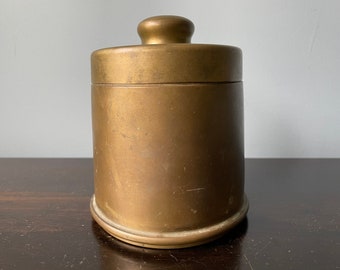 Vintage Brass Cigar Humidor Tobacco Humidor