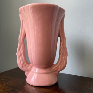 Vintage Pottery Winged Handle Vase Niloak Victory Vase