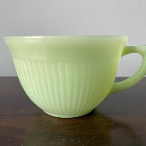 Vintage FireKing Fire King Jadeite Jane Ray Cup Cups Ribbed 7 Available