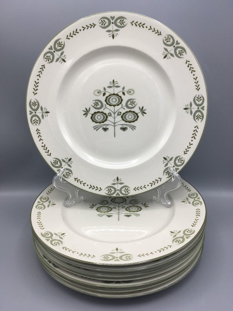 Vintage Franciscan China Heritage Large Dinner Plate Set Of 8 Dinnerware Sets Home Living Commentfer Fr