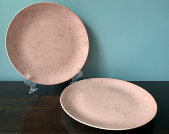 Spiderweb Pink by Blue Ridge Southern Pottery Dinner Plates Set of 2