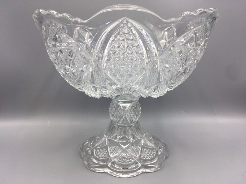 EAPG Compote Comport Pedestal Bowl U.S Glass Company Minnesota Muchness Antique