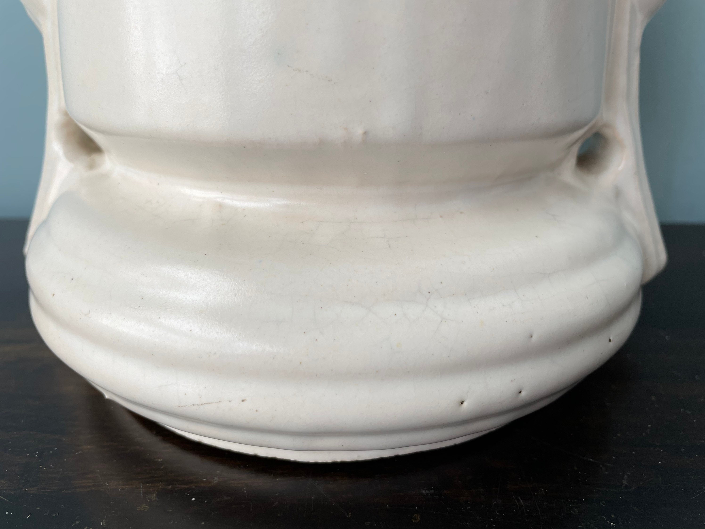 Vintage Mccoy Pottery Tie Vase Ribbon Vase Bow Vase Handle Etsy