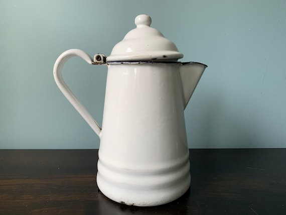 White enamel sale kettle