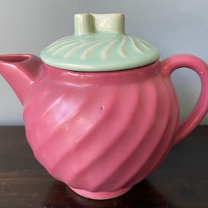Vintage McCoy Pottery Teapot Handle Swirl Teapot Tea Pot Vintage Pottery Tea Pot