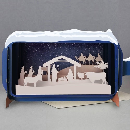 Baby Jesus 3 Wise Menstablechristmasnativitylaser Cut Etsy