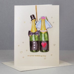Tarjeta de boda, tarjeta de boda de recuerdo de madera, tarjeta de novia y novio, tarjeta de matrimonio, tarjeta de recuerdo, botellas de boda, botellas de madera