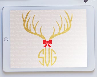 Deer Antlers SVG, Reindeer SVG, Christmas svg, Fall svg, Deer Head svg, Antler svg, Cricut svg, Silhouette svg, Dxf, Png, Svg, Jpeg