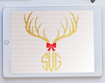 Hirsch Geweih SVG, Rentier SVG, Weihnachts Svg, Herbst Svg, Hirschkopf Svg, Geweih Svg, Cricut Svg, Silhouette Svg, Dxf, Jpeg, Png, Svg