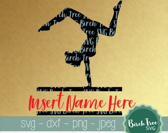Gymnastics Monogram Svg, Gymnastics Svg, Monogram Gymnastics Svg, Gymnastics Clipart, Silhouette Files, Cricut Svg, Gymnastics Shirt Svg