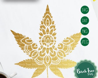 Download Weed Mandala Svg For Silhouette - Layered SVG Cut File - Download Free Fonts - Free Fabulous ...