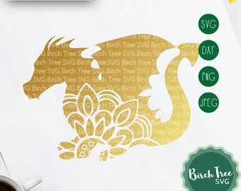 Download Dragon Mandala Svg Etsy