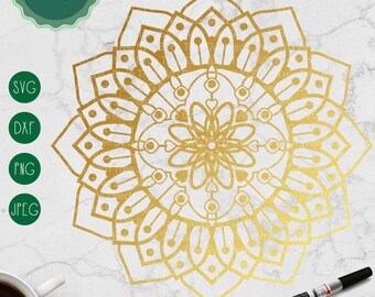 Download Mandala Stencil Svg Etsy PSD Mockup Templates