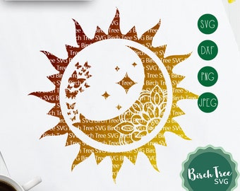Sun Moon Mandala Svg Etsy Sun Moon Mandala Svg Etsy