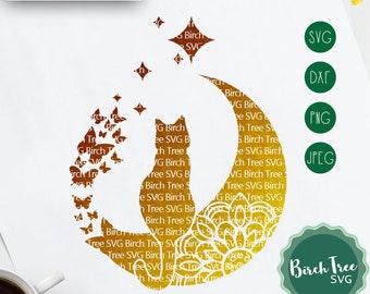 Download Cat Mandala Svg Etsy