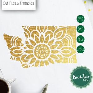Arquivo de corte Washington Mandala SVG, Washington SVG, Washington Clipart, Decal Svg Washington Stencil Svg para Cricut Silhouette png dxf jpeg svg
