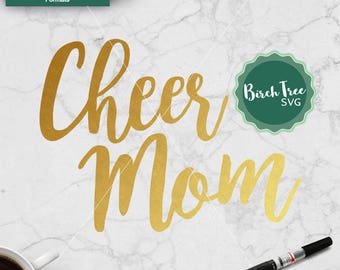 Cheer Mom SVG, Cheer SVG, Cheerleader Svg Skärfil, Cheerleading Svg, Sportmamma Svg, för Cricut, Silhuett, Png, Dxf, Jpeg, Svg