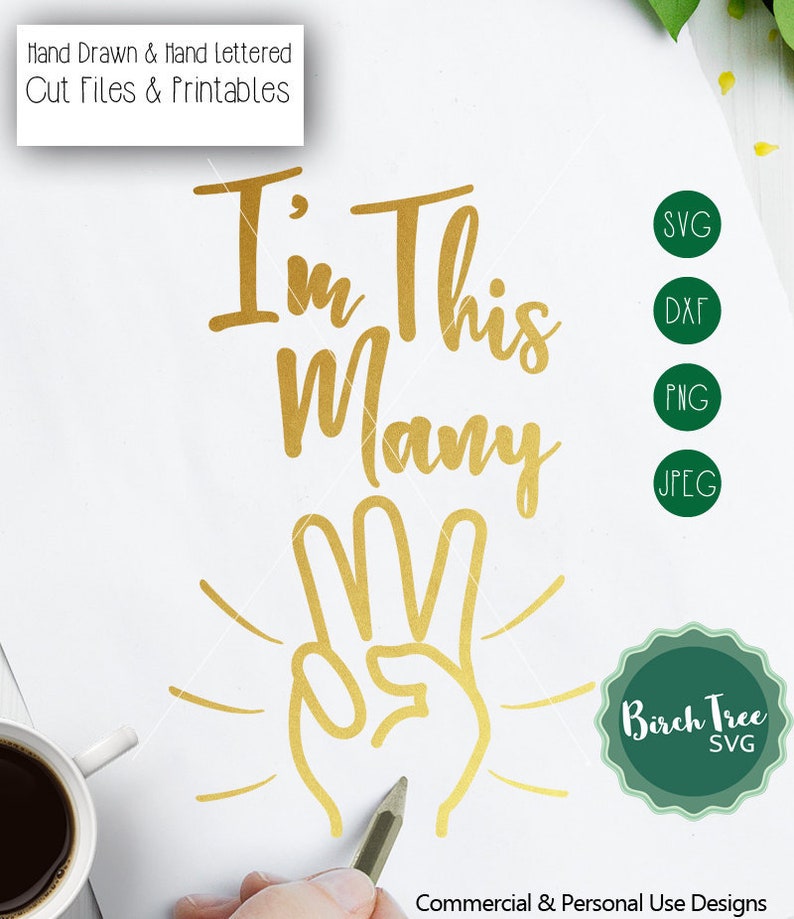 Download Im this many SVG Third Birthday Svg 3rd Birthday shirt Svg ...