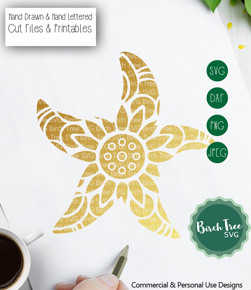 Download Mandala Starfish SVG Sea Boho SVG Starfish Clipart ...
