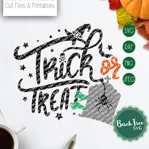 Trick or Treat SVG, Kids Halloween Svg, Halloween Shirt Design Svg, Cute Halloween Svg, Halloween Svg for Cricut Silhouette png dxf jpeg svg