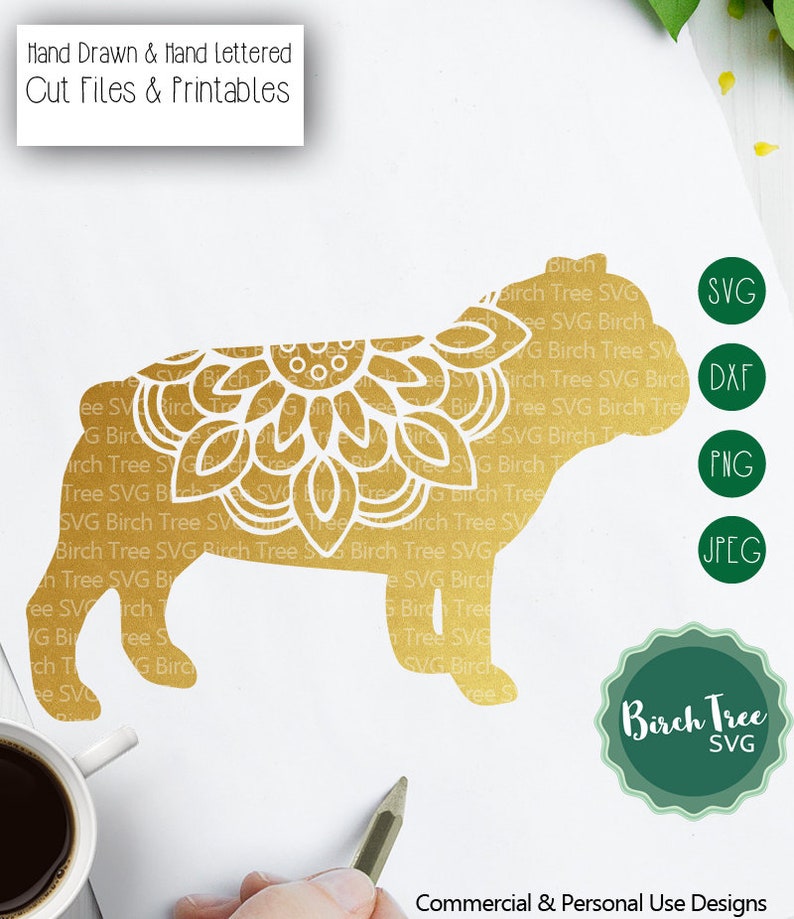 Download Bulldog Mandala Svg Cut File Bulldog Svg Mandala SVG | Etsy
